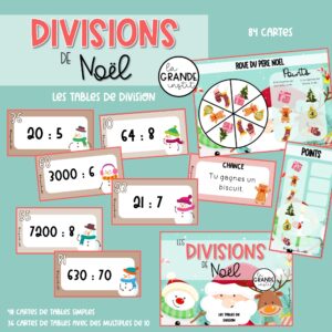 Diapositive72 LES DIVISIONS de NOËL - Les tables