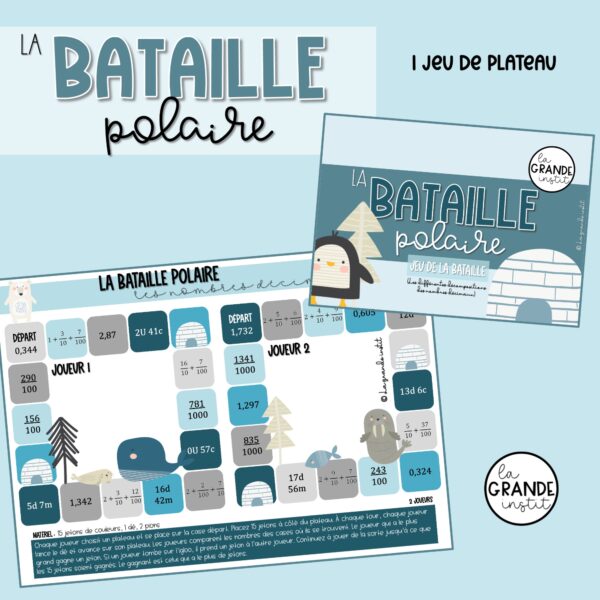 Diapositive74 LA BATAILLE POLAIRE - Les nombres décimaux