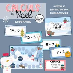 Diapositive76 LES CALCULS DE NOËL - additions et soustractions avec passage