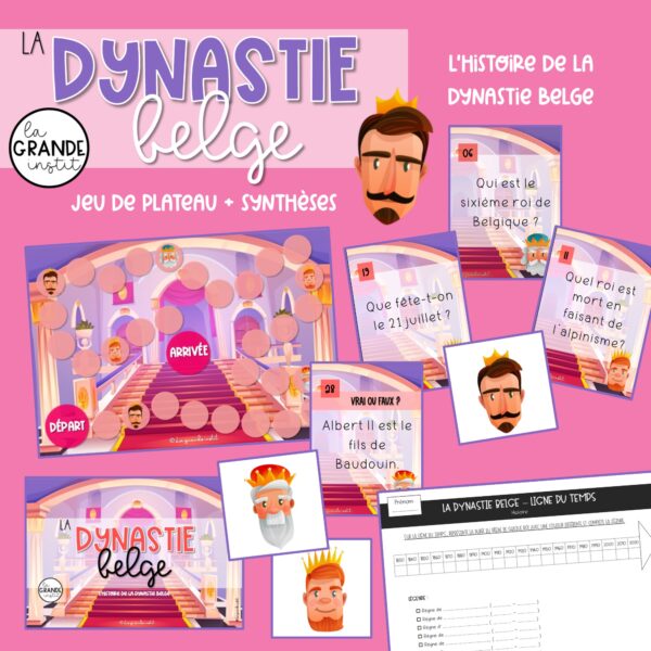 Diapositive78 LA DYNASTIE BELGE - Jeu de plateau
