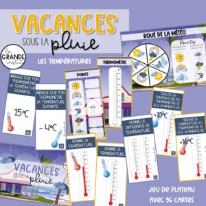 92 VACANCES SOUS LA PLUIE - Les températures