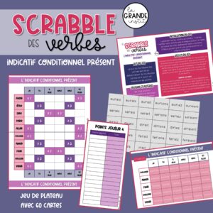 SCRABBLE DES VERBES - Indicatif conditionnel présent