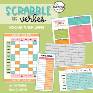 SCRABBLE DES VERBES - Indicatif futur simple