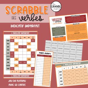 SCRABBLE DES VERBES - Indicatif imparfait