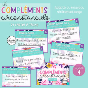 COMPLÉMENTS CIRCONSTANCIELS - cartes à tâche