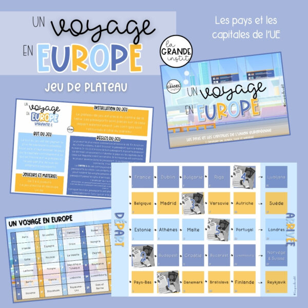 Europe UN VOYAGE EN EUROPE - Pays et capitales de l'UE