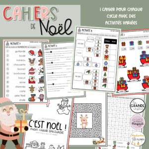 CAHIERS D'ACTIVITÉS de Noël - P1 à P6
