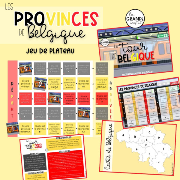 LE TOUR DE BELGIQUE - Les provinces de Belgique