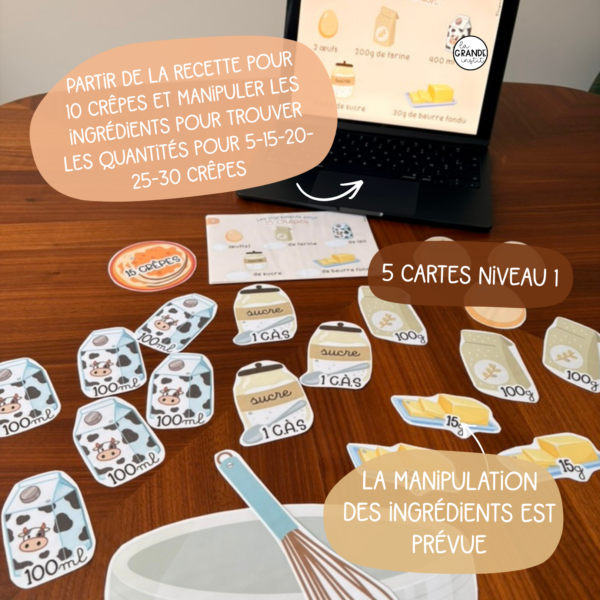 PROPORTIONNALITE - Manipulation chandeleur