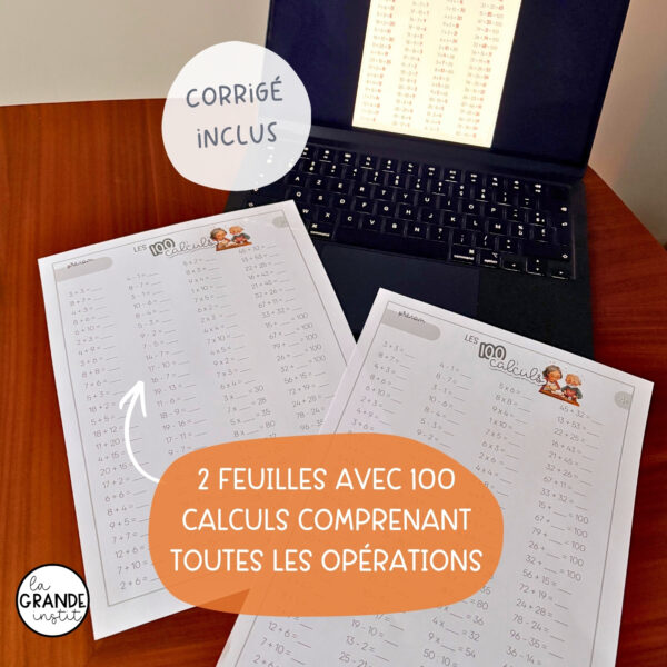 3 100 jours - Activités