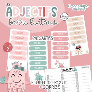 ADJECTIFS - Barre l'intrus